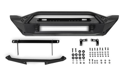 DV8 Offroad FS-15 Stubby Front Winch Bumper with Bull Bar (FBJL-11)