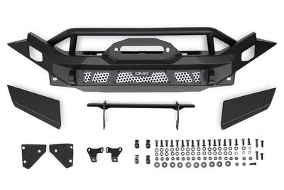 DV8 Offroad MTO Series Front Winch Bumper – Full Width Steel Front Bumper for Jeep Wrangler & Gladiator (FBJL-12)