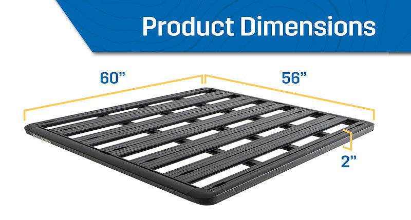 Rhino-Rack Pioneer Platform Roof Rack System 60" x 56" - Chevrolet Silverado, GMC Sierra & Ford F-Series (ROLF2)