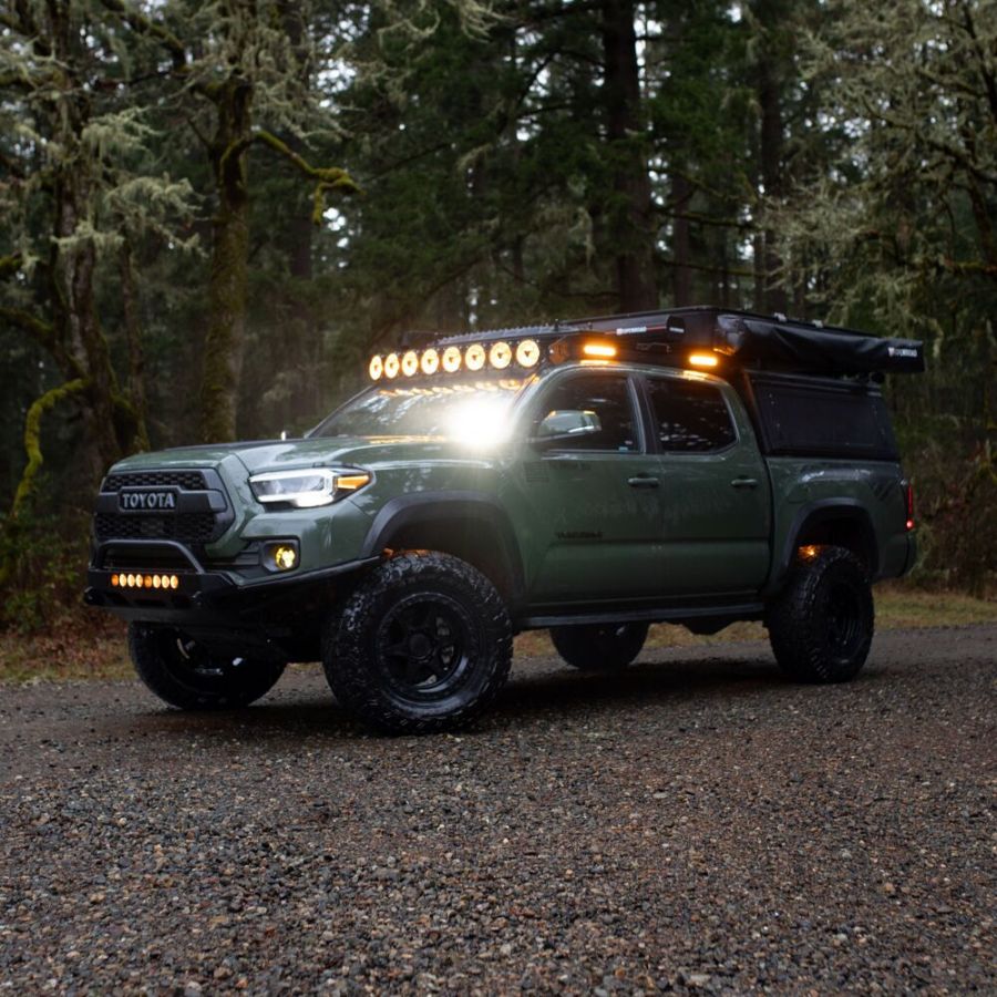 KC HiLiTES Platform One Roof Rack with 360° Lighting - Toyota Tacoma 2005-2023