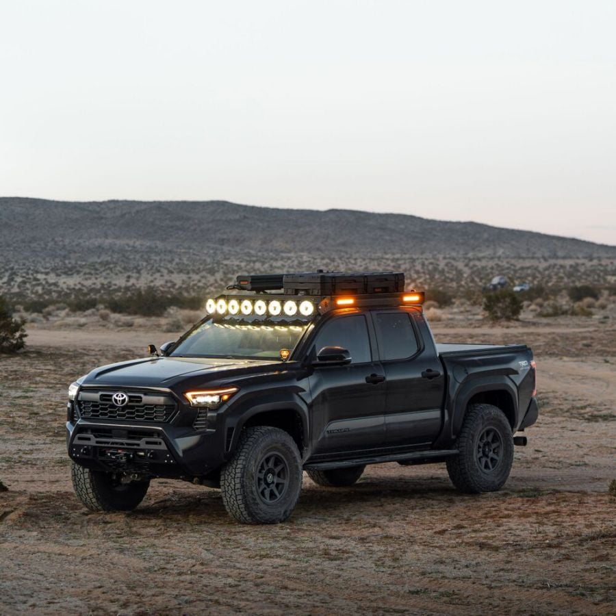 KC HiLiTES Platform One Roof Rack with 360° Lighting - Toyota Tacoma 2024-2026