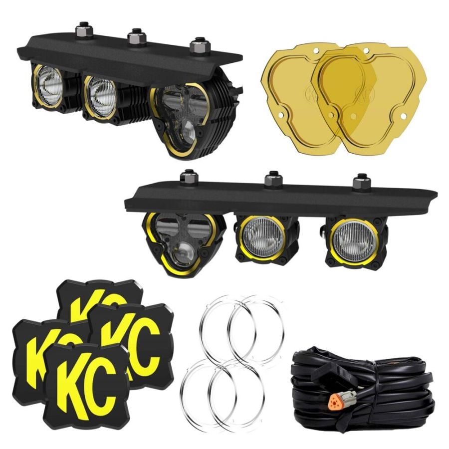 KC HiLiTES FLEX ERA SAE Fog Pocket Kit - Ford Bronco
