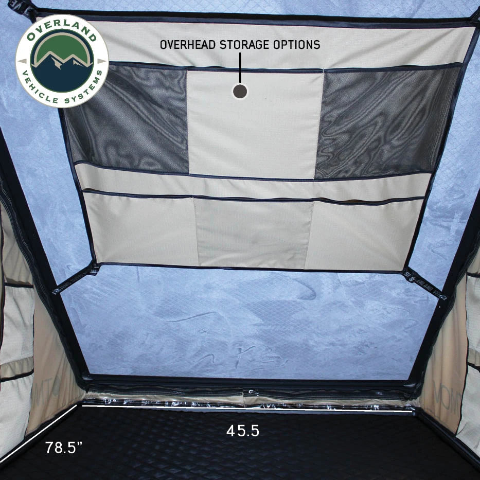OVS LD TMON Aluminum Clamshell Rooftop Tent – 2 Person