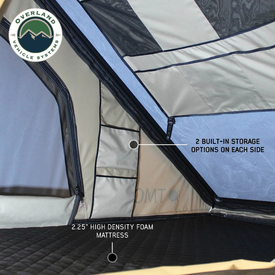 OVS LD TMON Aluminum Clamshell Rooftop Tent – 2 Person