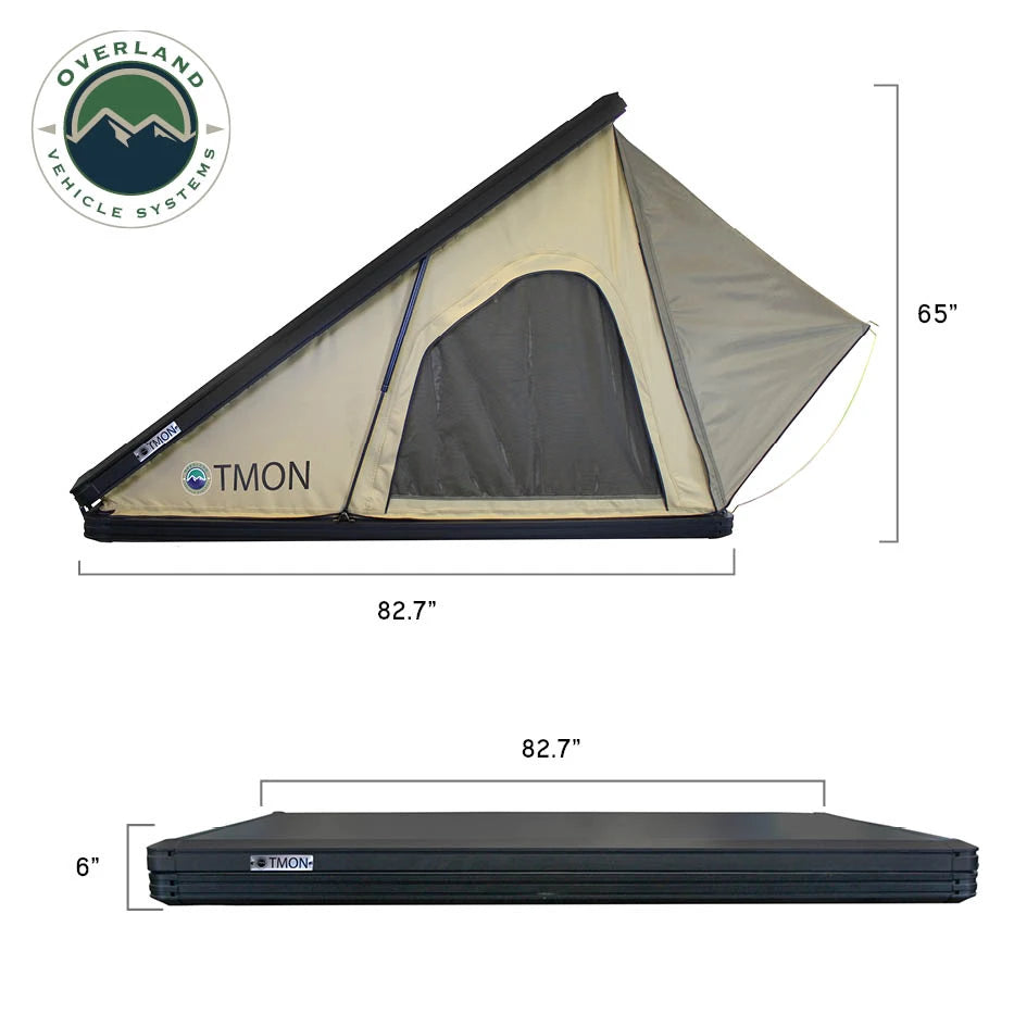OVS LD TMON Aluminum Clamshell Rooftop Tent – 2 Person