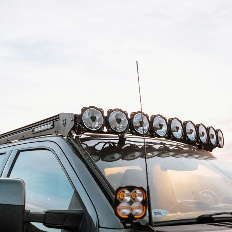 KC HiLiTES Platform One Roof Rack with 360° Lighting - Ford Super Duty 2017-2026