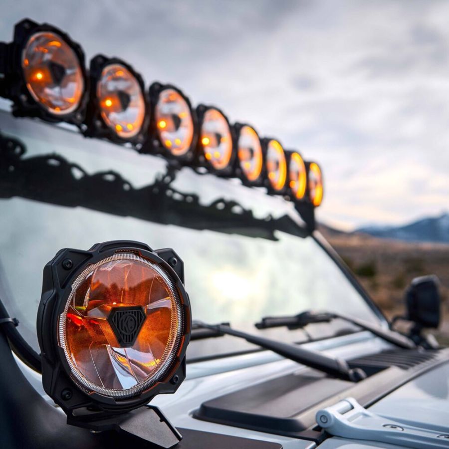 KC HiLiTES Gravity Titan 6-inch LED Pair Pack - Spot Beam