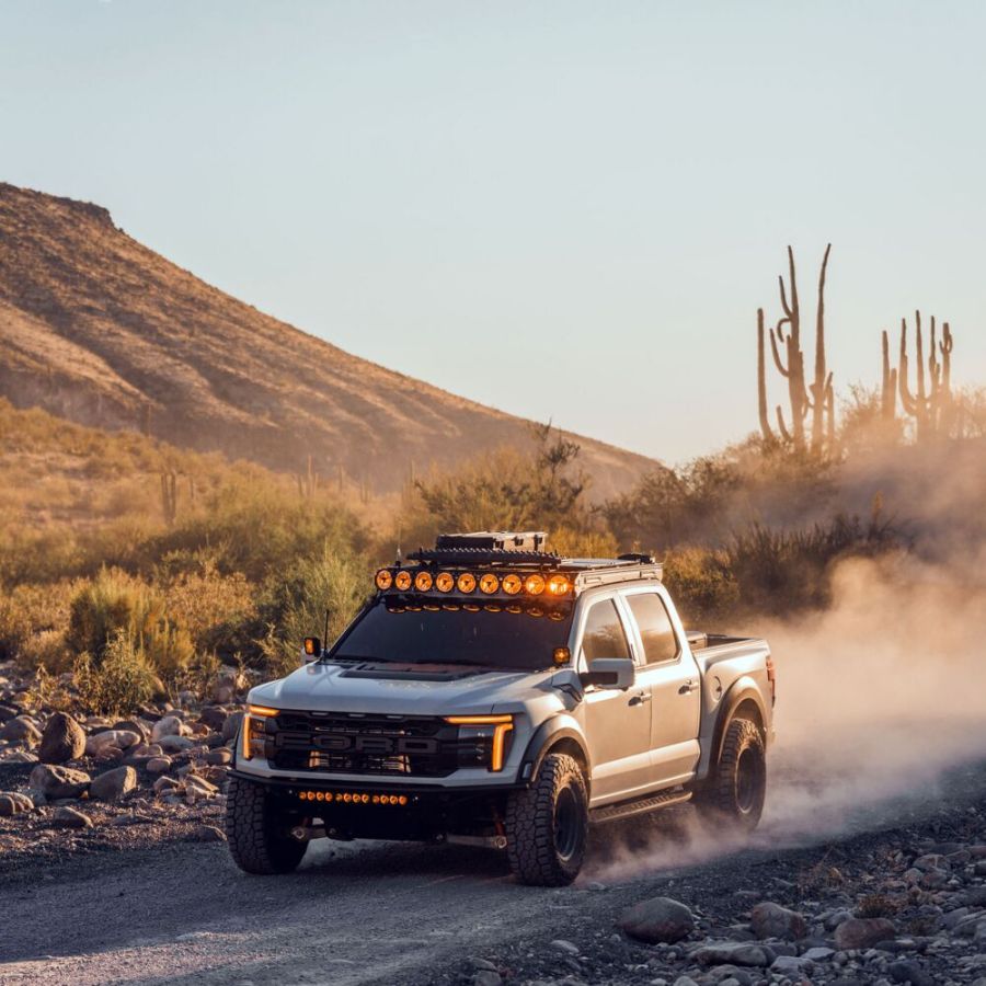 KC HiLiTES Platform One Roof Rack with 360° Lighting - Ford F-150/Raptor 2015-2026