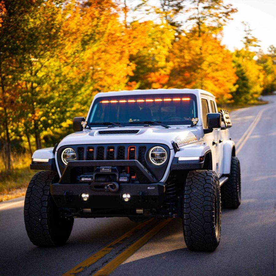 KC HiLiTES FLEX ERA 3 Dual Mode SAE Fog LED Light Pods - Jeep JK/JL/JT Steel Bumpers