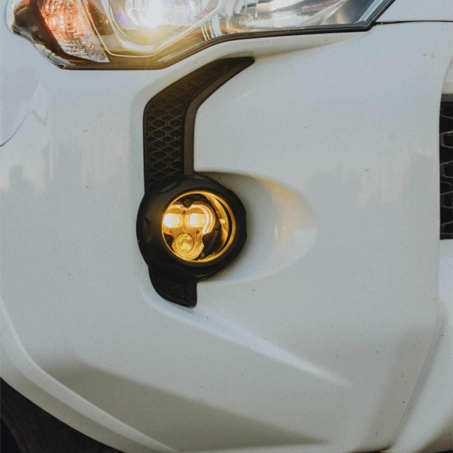 KC HiLiTES FLEX ERA 3 Dual Mode SAE Fog LED Light Pods - Toyota Tacoma/4Runner/Tundra