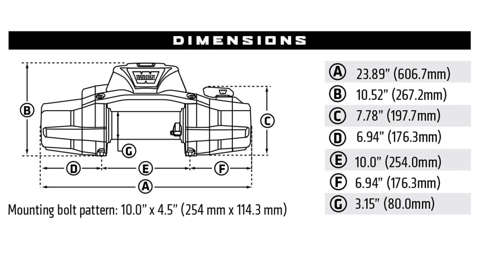 WARN ZEON XP 10-S Winch – 10,000 lb – Synthetic Rope