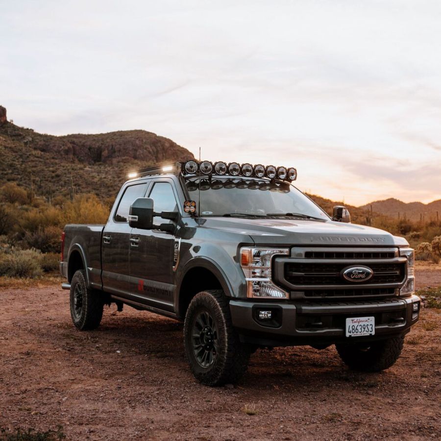 KC HiLiTES Platform One Roof Rack with 360° Lighting - Ford Super Duty 2017-2026