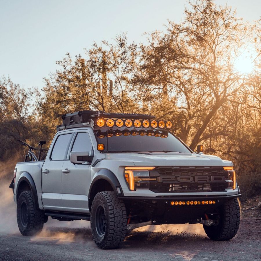 KC HiLiTES Platform One Roof Rack with 360° Lighting - Ford F-150/Raptor 2015-2026