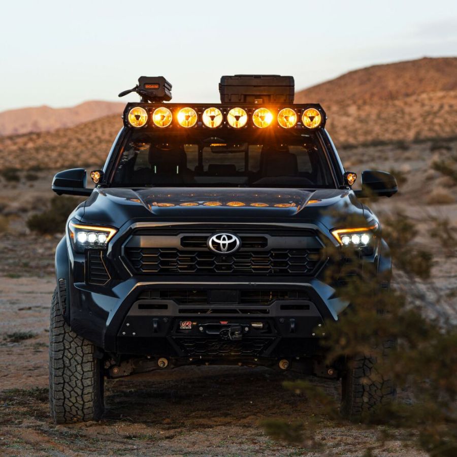 KC HiLiTES Platform One Roof Rack with 360° Lighting - Toyota Tacoma 2024-2026