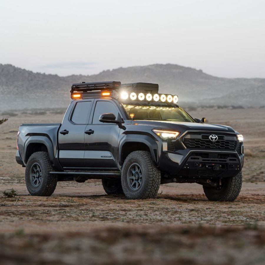 KC HiLiTES Platform One Roof Rack with 360° Lighting - Toyota Tacoma 2024-2026