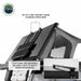 OVS HD Sidewinder Side-Opening Aluminum Rooftop Tent – 2 Person