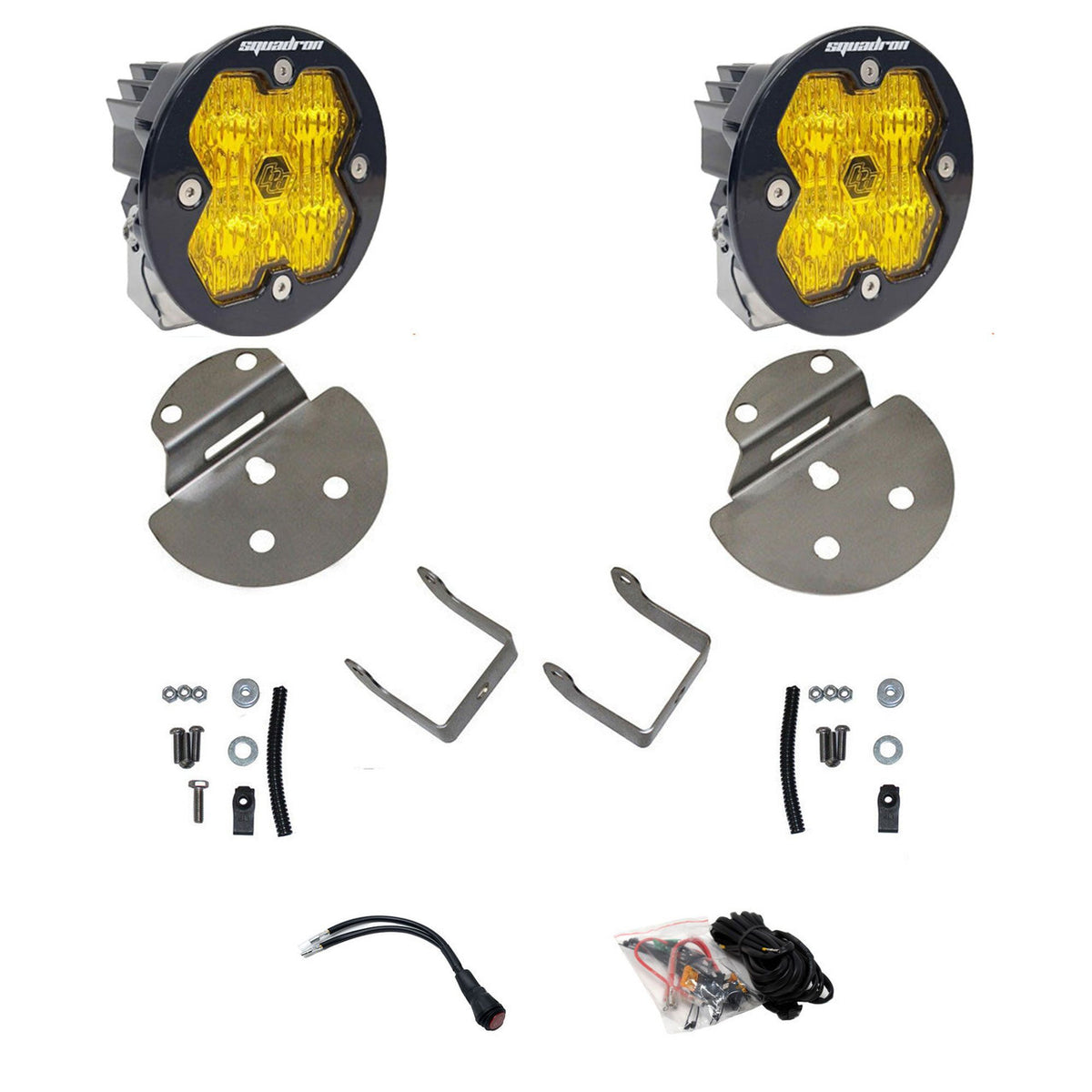 Baja Designs Squadron-R 2.0 Sport Fog Pocket Light Kit - Chevrolet Colorado / GMC Canyon / Silverado 2500HD / 3500HD / Sierra