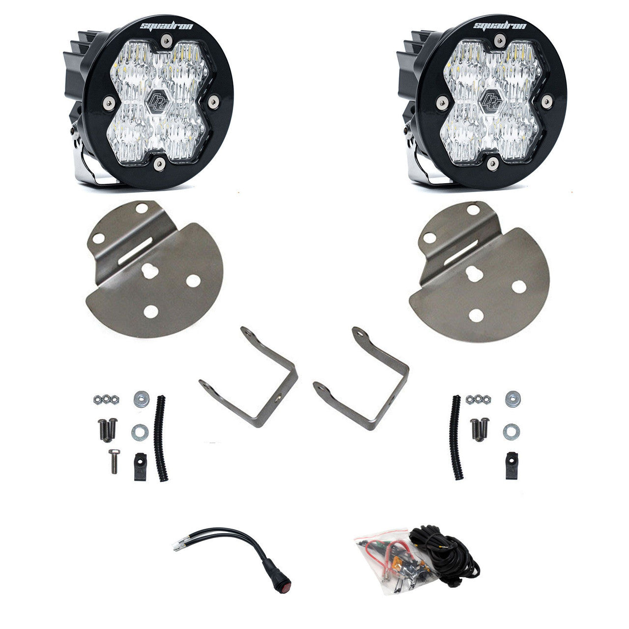 Baja Designs Squadron-R 2.0 Sport Fog Pocket Light Kit - Chevrolet Colorado / GMC Canyon / Silverado 2500HD / 3500HD / Sierra