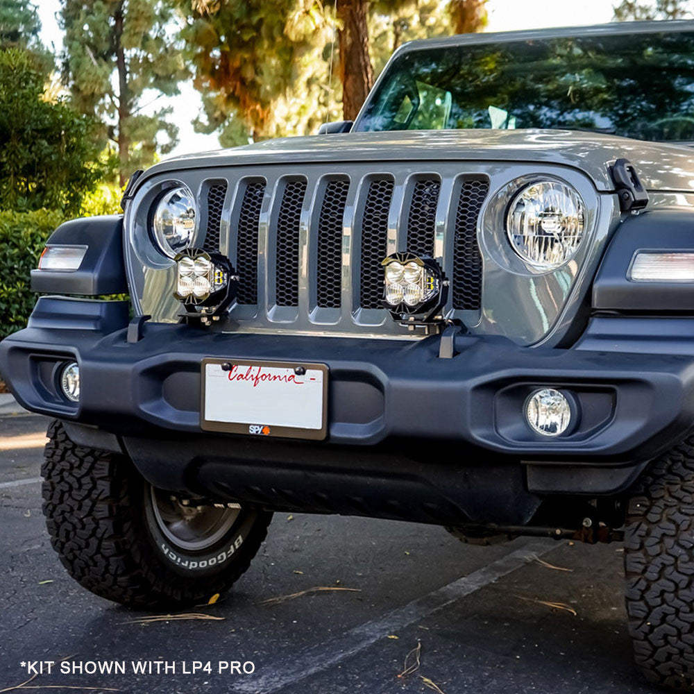 Baja Designs Dual LP6 Auxiliary Light Kit - Jeep Gladiator 2020-2026, Wrangler JL 2018-2026