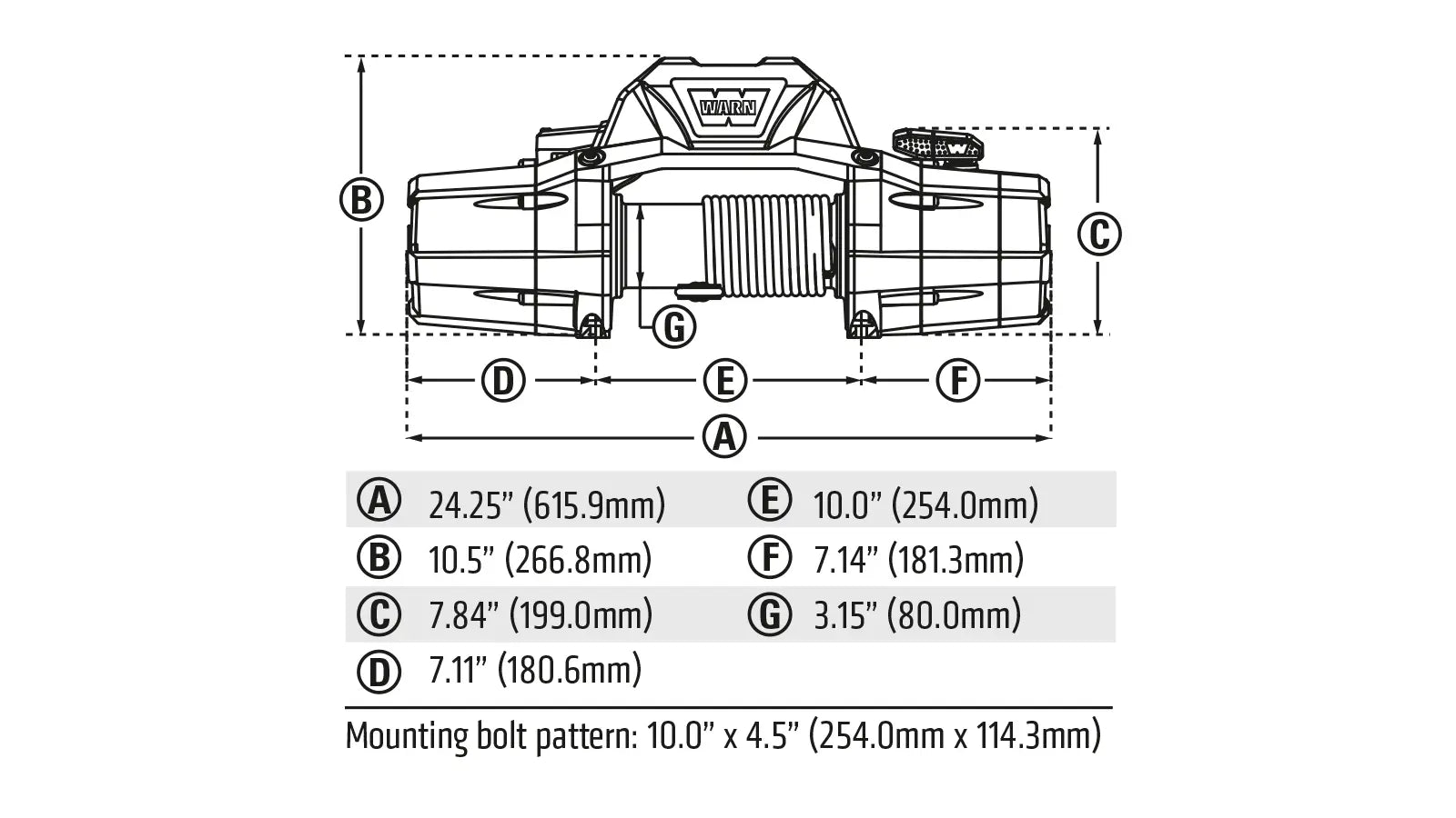 WARN ZEON 12 Winch – 12,000 lb – Steel Rope