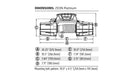 WARN ZEON Platinum 12-S Winch – 12,000 lb – Synthetic Rope