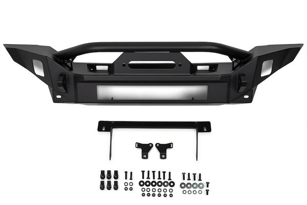 DV8 Offroad FS-7 Mid-Width Front Winch Bumper with Bull Bar (FBJL-07)