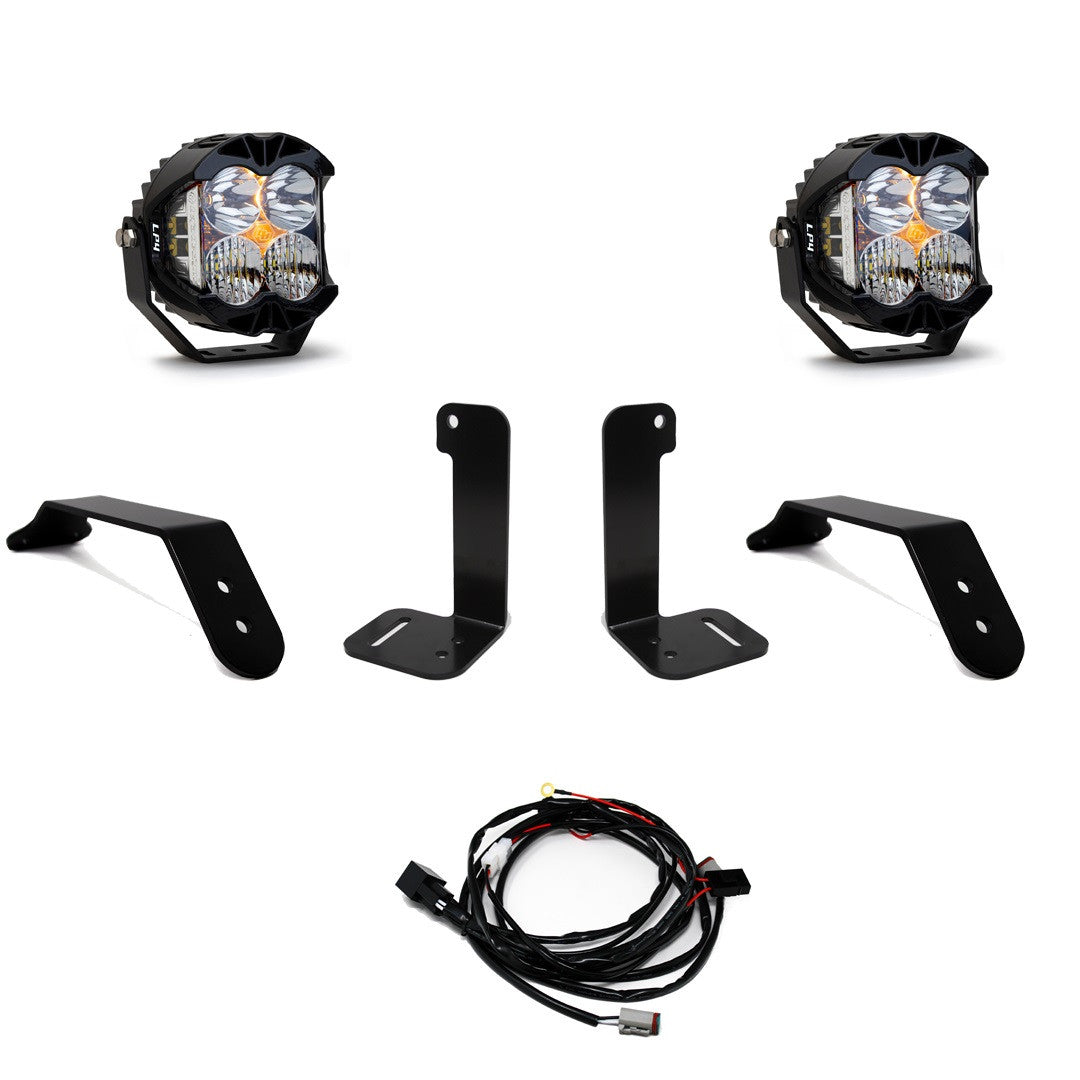 Baja Designs Dual LP4 Auxiliary Light Kit - Jeep Gladiator 2020-2026, Wrangler JL 2018-2026