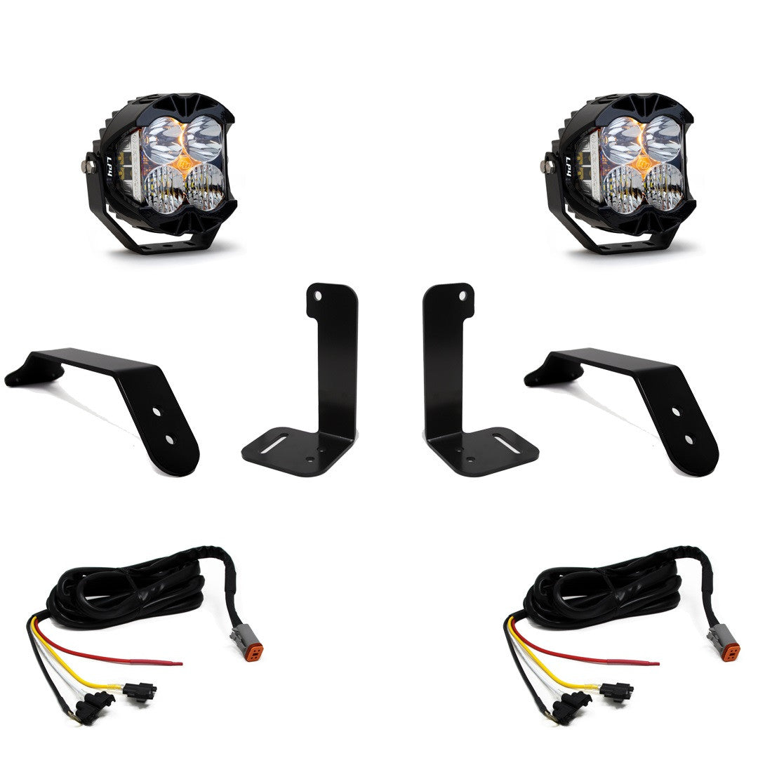 Baja Designs Dual LP4 Auxiliary Light Kit - Jeep Gladiator 2020-2026, Wrangler JL 2018-2026