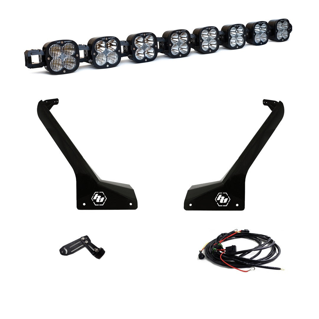 Baja Designs XL Linkable Roof Mount Kit - Jeep Gladiator 2020-2026, Wrangler JL 2018-2026