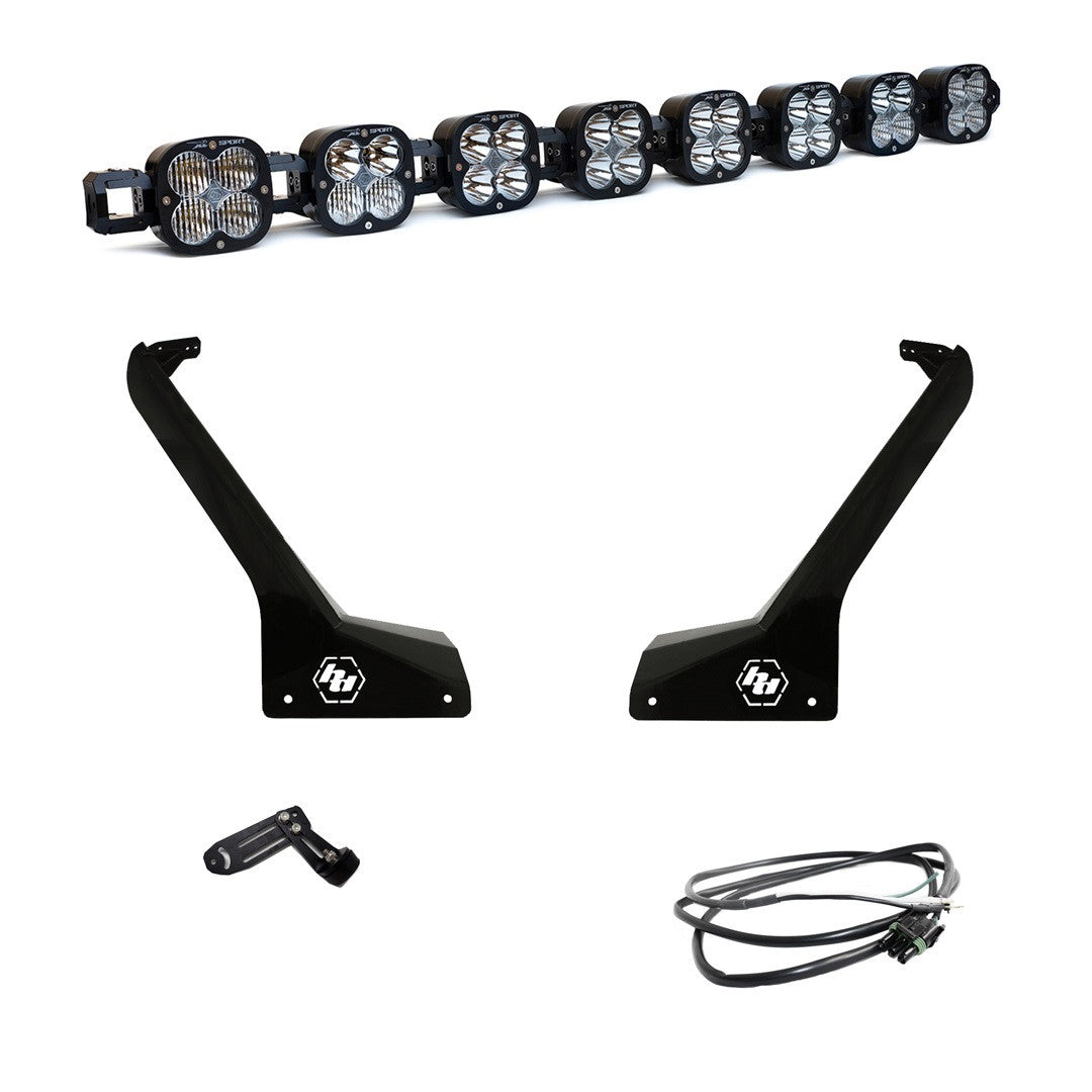 Baja Designs XL Linkable Roof Mount Kit - Jeep Gladiator 2020-2026, Wrangler JL 2018-2026
