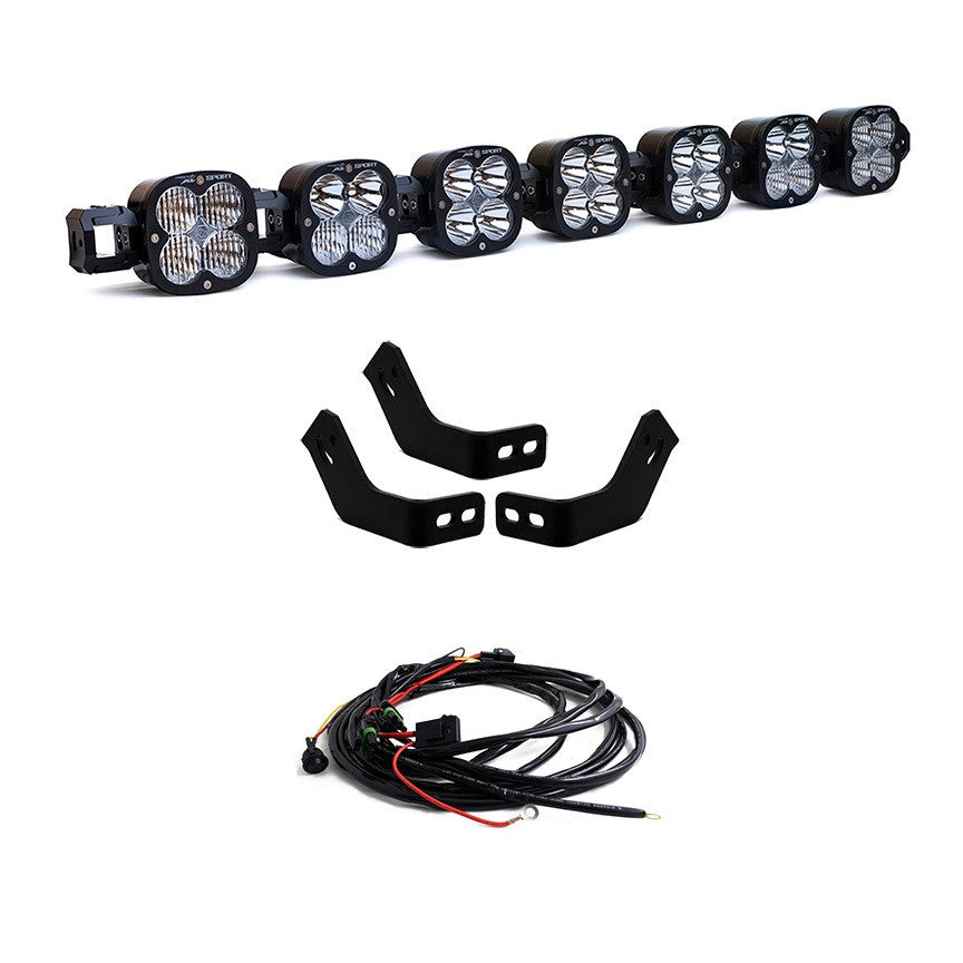 Baja Designs 7XL Linkable Roof Light Bar Kit for Prinsu Rack - Toyota 4Runner 2010-2024, FJ Cruiser 2007-2014, Tacoma 2005-20