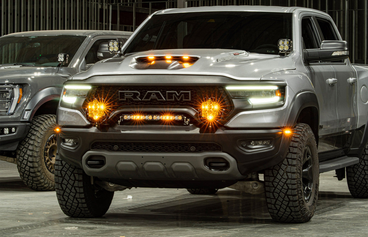 Baja Designs LP9 Pro Bumper Light Kit - Ram 1500 Rebel 2019-2024, Ram 1500 TRX 2021-2024