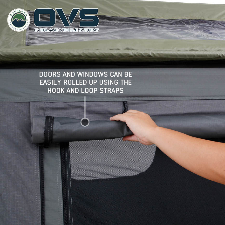 OVS HD Nomadic 2 Extended Soft-Shell Rooftop Tent – 2 Person