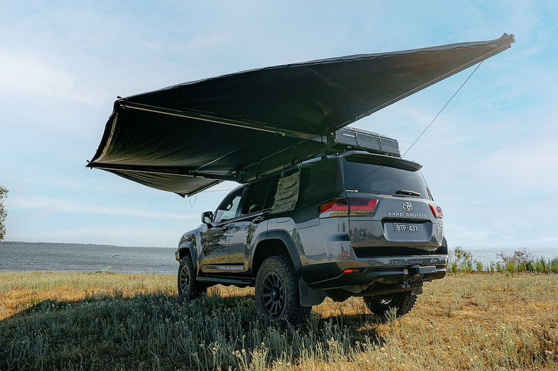 Ironman 4x4 DeltaWing 270 Freestanding Awning with LED Lighting - 7.5 ft. - Gray
