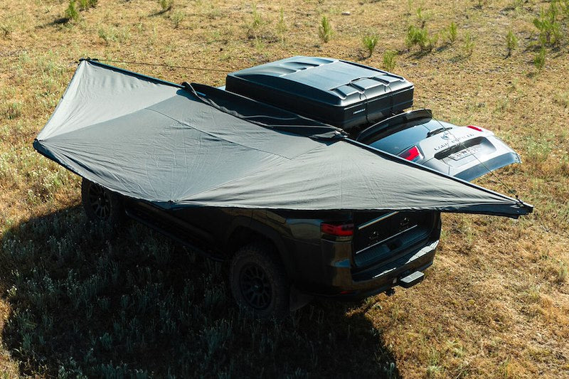Ironman 4x4 DeltaWing 270 Freestanding Awning with LED Lighting - 7.5 ft. - Gray