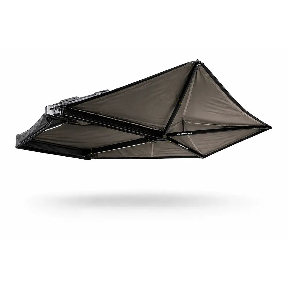 Ironman 4x4 DeltaWing 270 Freestanding Awning with LED Lighting - Driver Side - Black