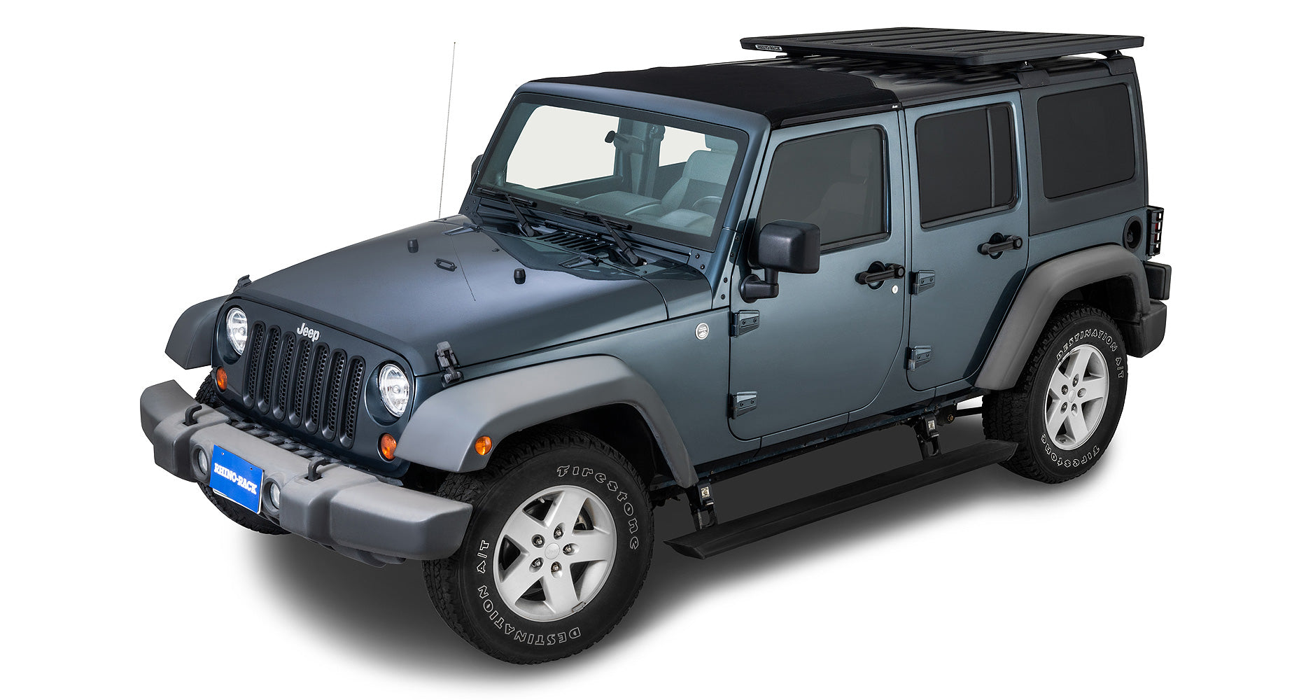 Rhino-Rack RJKB3 Backbone Mounting System – Jeep Wrangler JK 4-Door 2007–2018