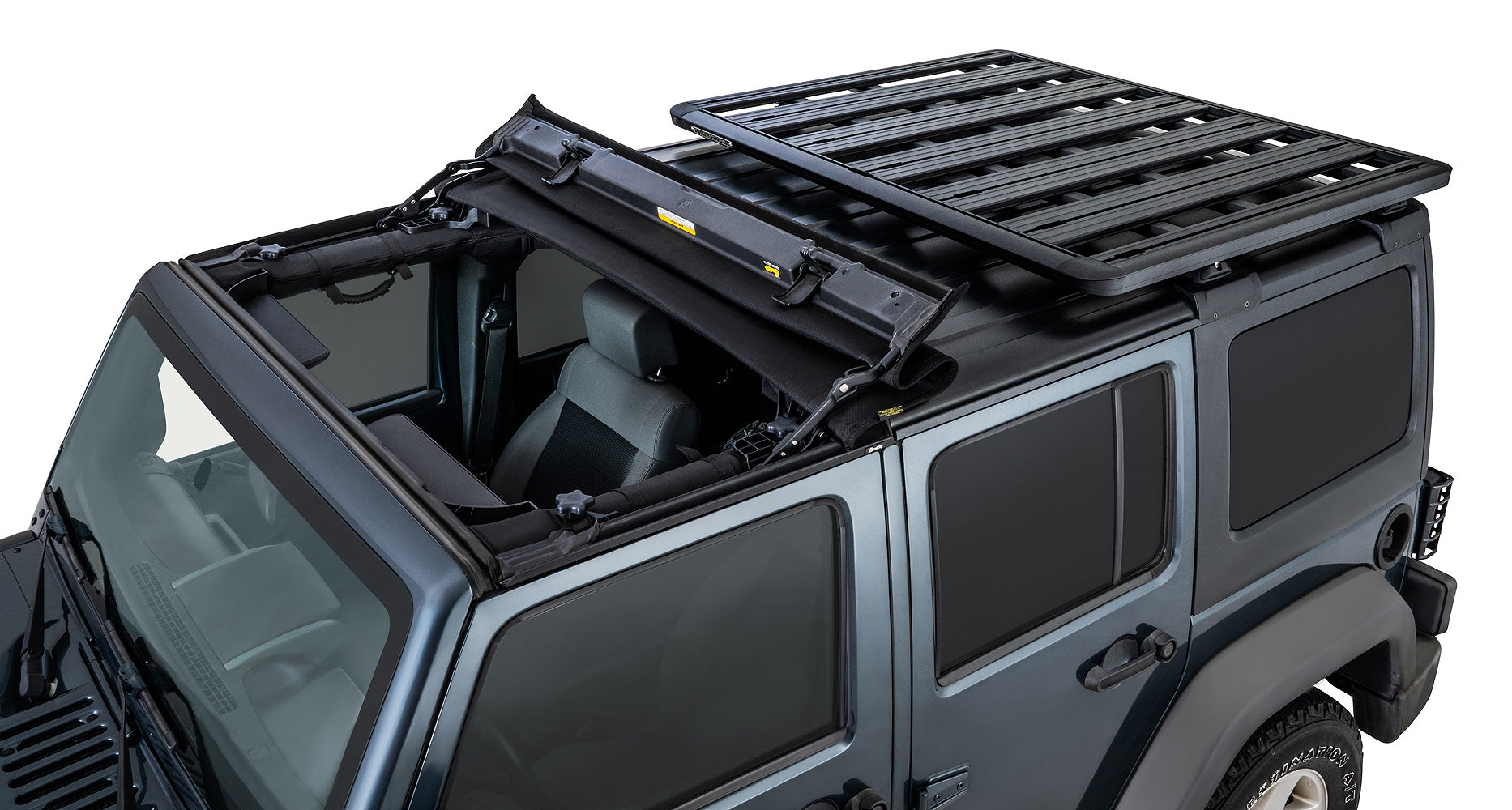 Rhino-Rack RJKB3 Backbone Mounting System – Jeep Wrangler JK 4-Door 2007–2018