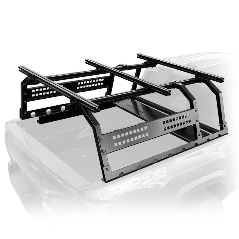 OVS Discovery Truck Bed Rack System – Adjustable Aluminum Overland Rack for Mid-Size Trucks