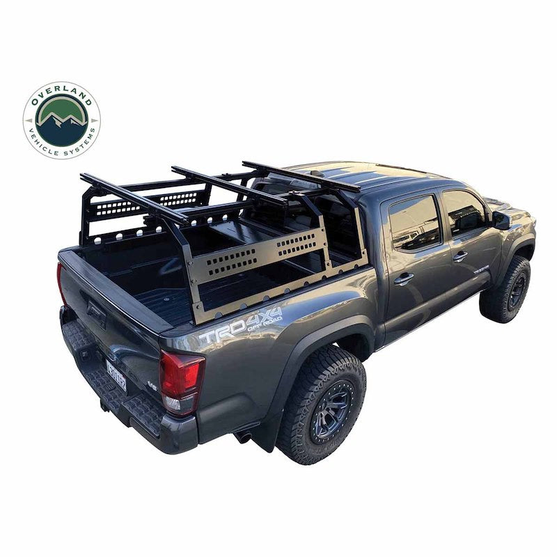 OVS Discovery Truck Bed Rack System – Adjustable Aluminum Overland Rack for Mid-Size Trucks
