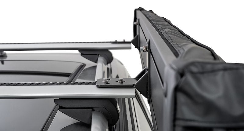 Rhino-Rack Batwing Compact Awning - Left Side Mount - 79 in. x 79 in. - Gray