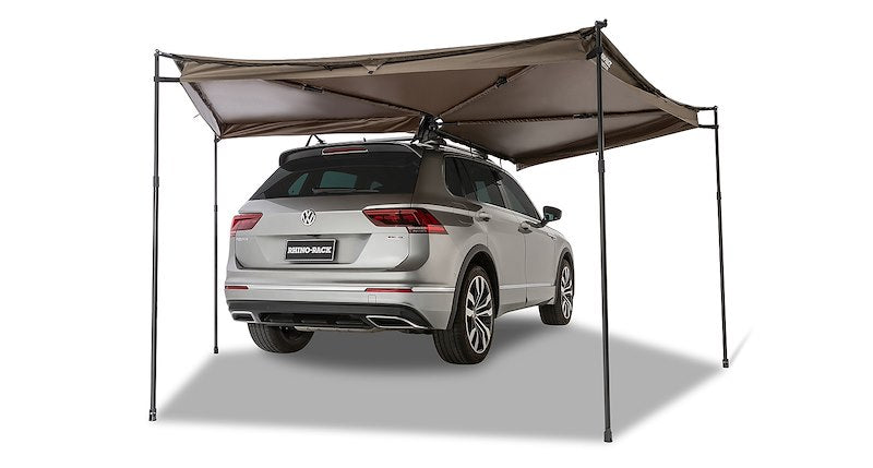 Rhino-Rack Batwing Compact Awning - Right Side Mount - 79 in. x 79 in. - Gray