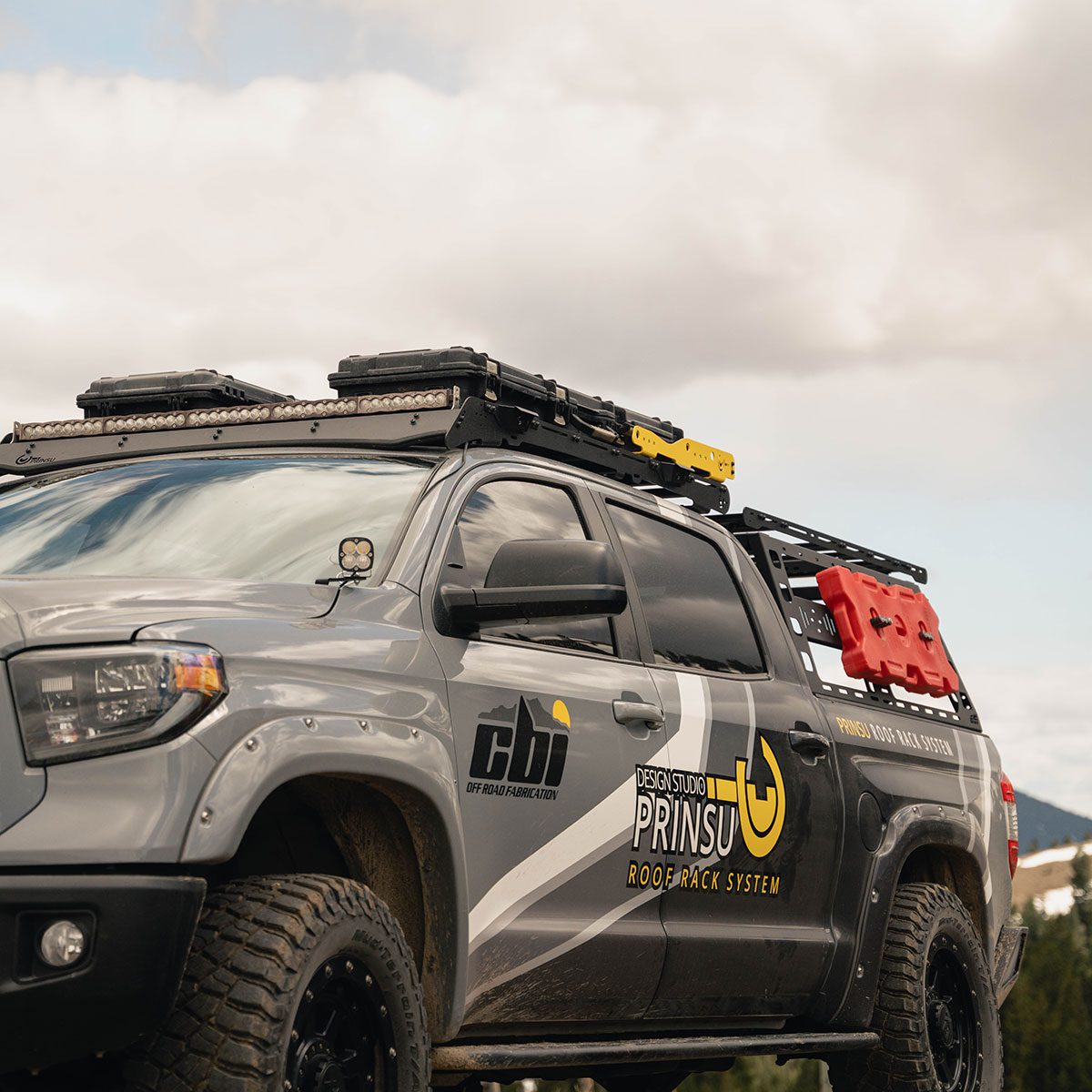 Prinsu Roof Rack for 2007–2021 Toyota Tundra CrewMax – Low-Profile Modular Aluminum Roof Rack