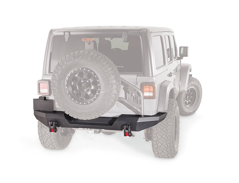 WARN Elite Series Rear Bumper with Integrated Winch Mount for Jeep Wrangler JL – 102190