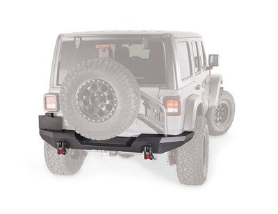 WARN Elite Series Rear Bumper with Integrated Winch Mount for Jeep Wrangler JL – 102190