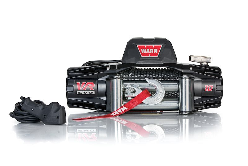 WARN VR EVO 10 Winch – 10,000 lb Capacity | Steel Cable | Wireless Remote | IP68 Waterproof (103252)
