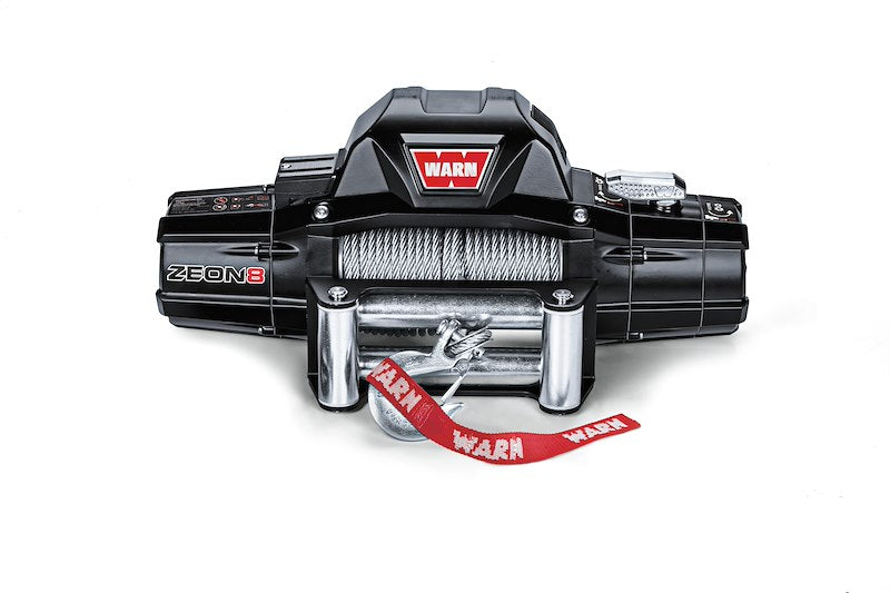 WARN ZEON 8 Winch – 8,000 lb Capacity | Convertible Control Pack | 100 ft Steel Cable | Premium Recovery Winch (88980)