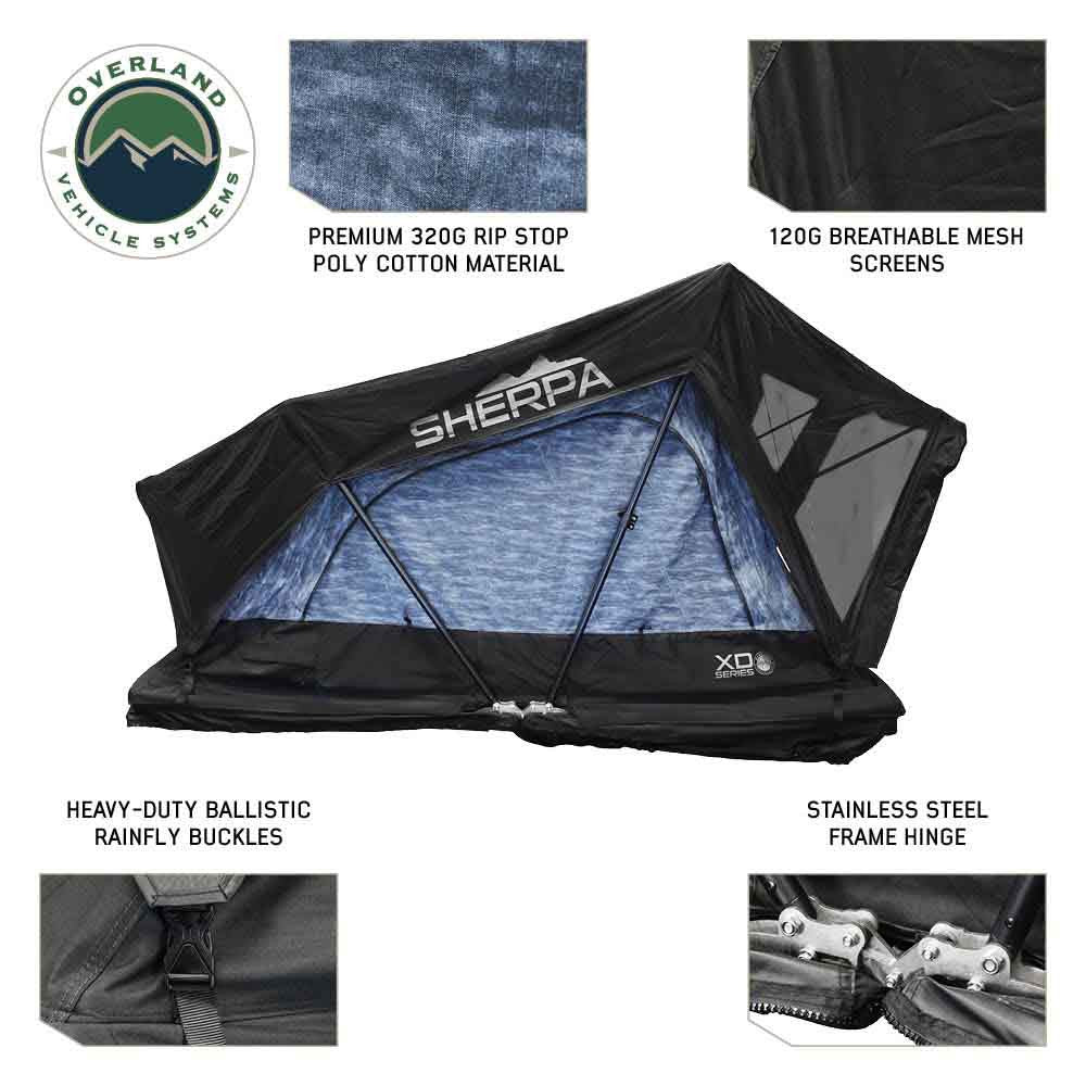OVS XD Sherpa Coverless Hybrid Rooftop Tent – 1- to 4-Person