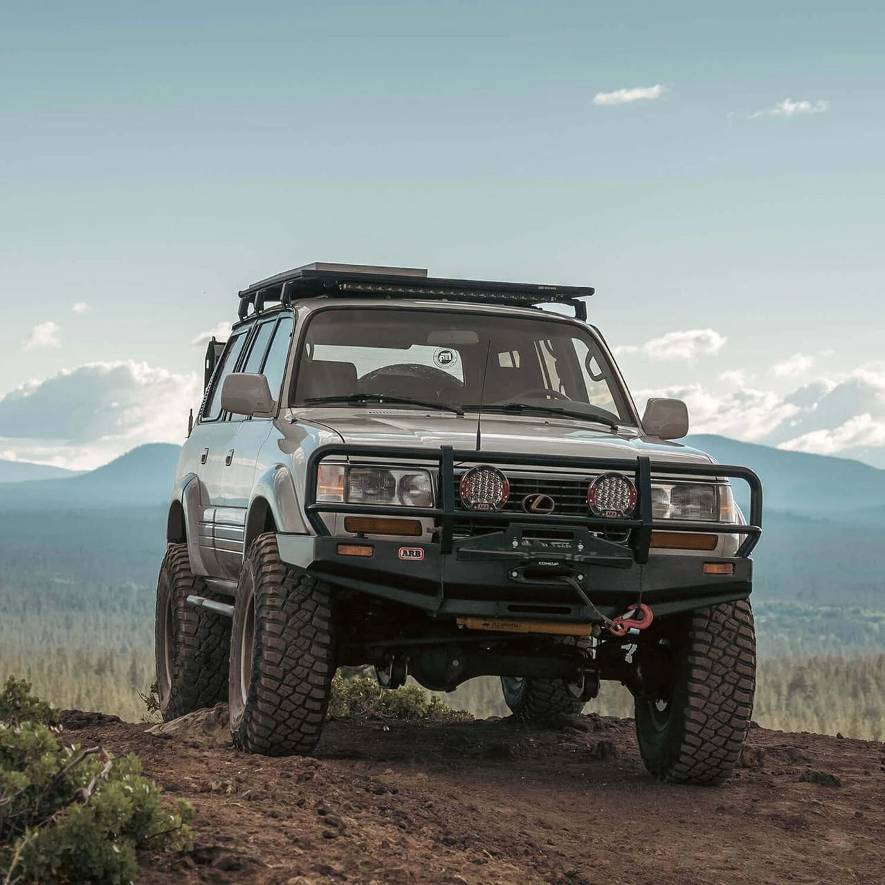 ARB Deluxe Front Bumper - Toyota Land Cruiser 80 Series / Lexus LX 450 1990-1997