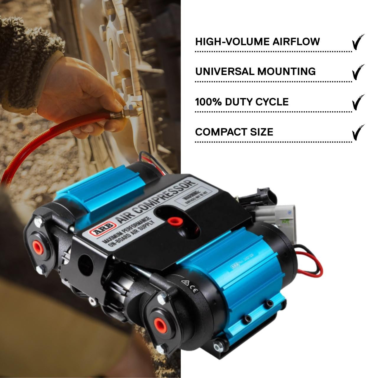 ARB Twin Motor Onboard 12V Air Compressor